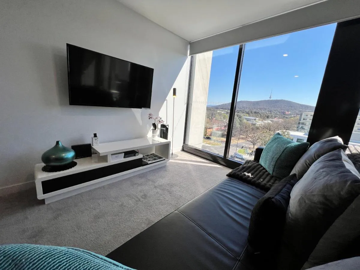 Image 5 of Midnight Luxe 1BR Apartment in the heart of Braddon Views from L7 Pool Sauna Gym Secure Parking Wifi Wine